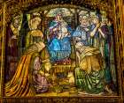 Colorful Three Kings Nativity Screen St. Saviours Church, Dartmouth, Devon, England. Art Print